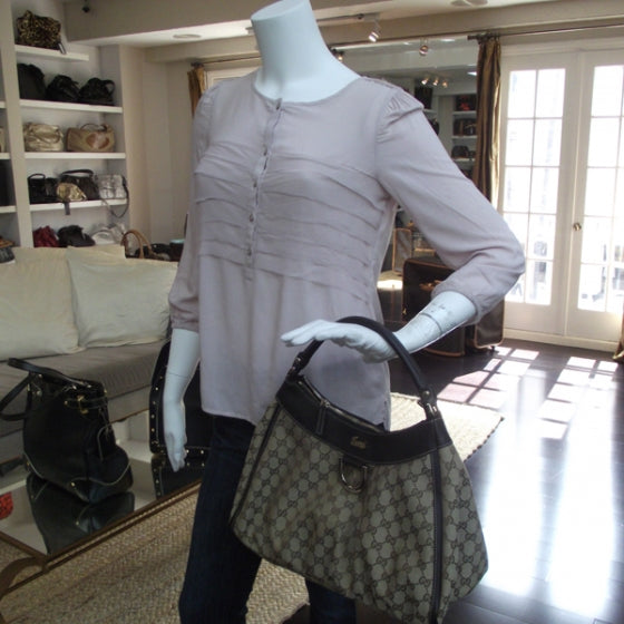 Monogram D Gold Hobo