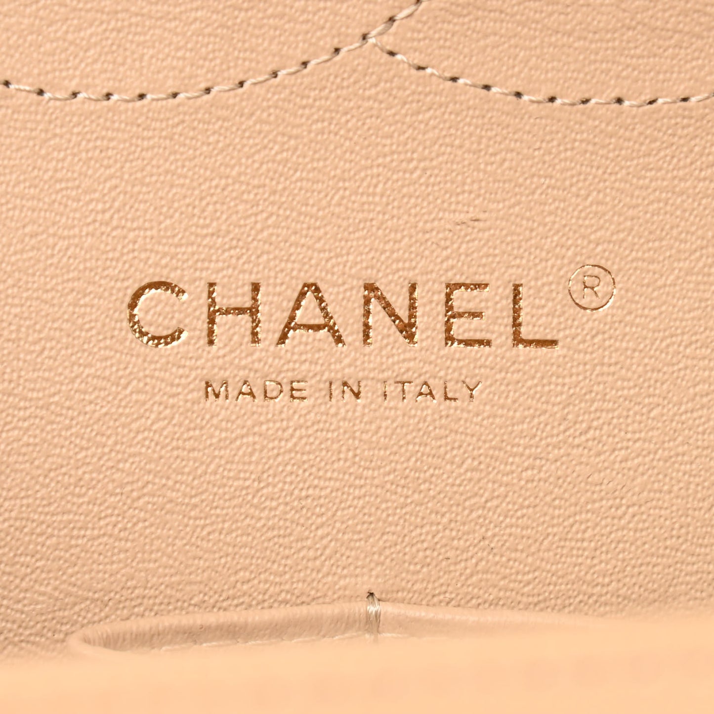 Caviar Quilted Jumbo Double Flap Beige Clair
