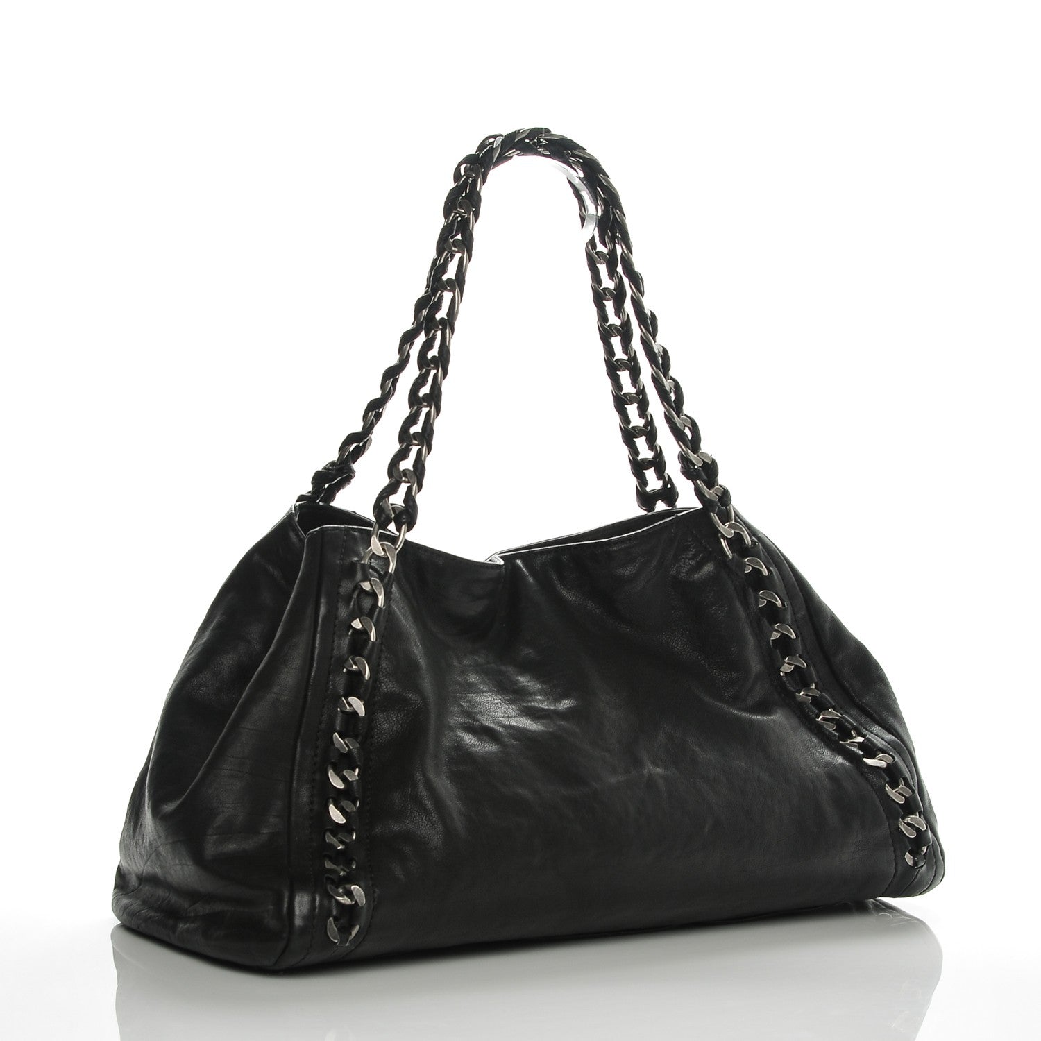 Chanel Glazed Caviar East West Modern Chain Tote Black 3 of 7