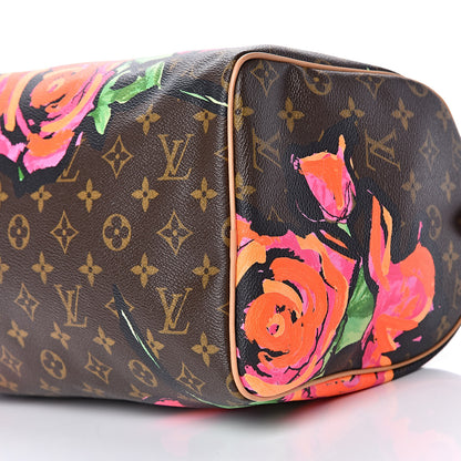 Louis Vuitton Monogram Roses Speedy 30 9 of 9