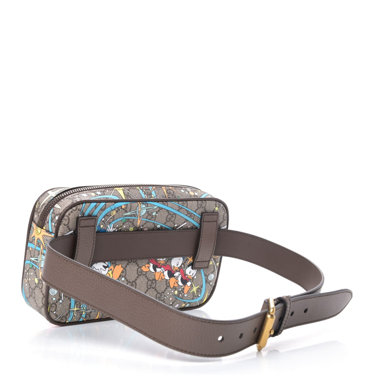 X DISNEY GG Supreme Monogram Donald Duck Small Interlocking G Belt Bag 90 36 Beige Multicolor New Acero