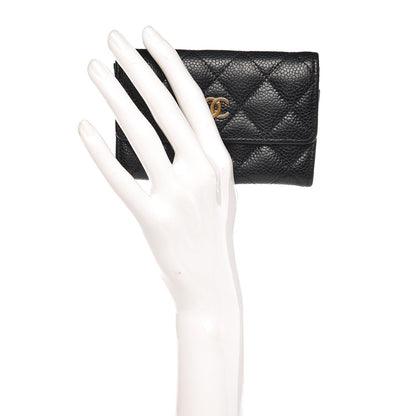 Chanel Caviar Quilted Flap Card Holder Black 2 of 11