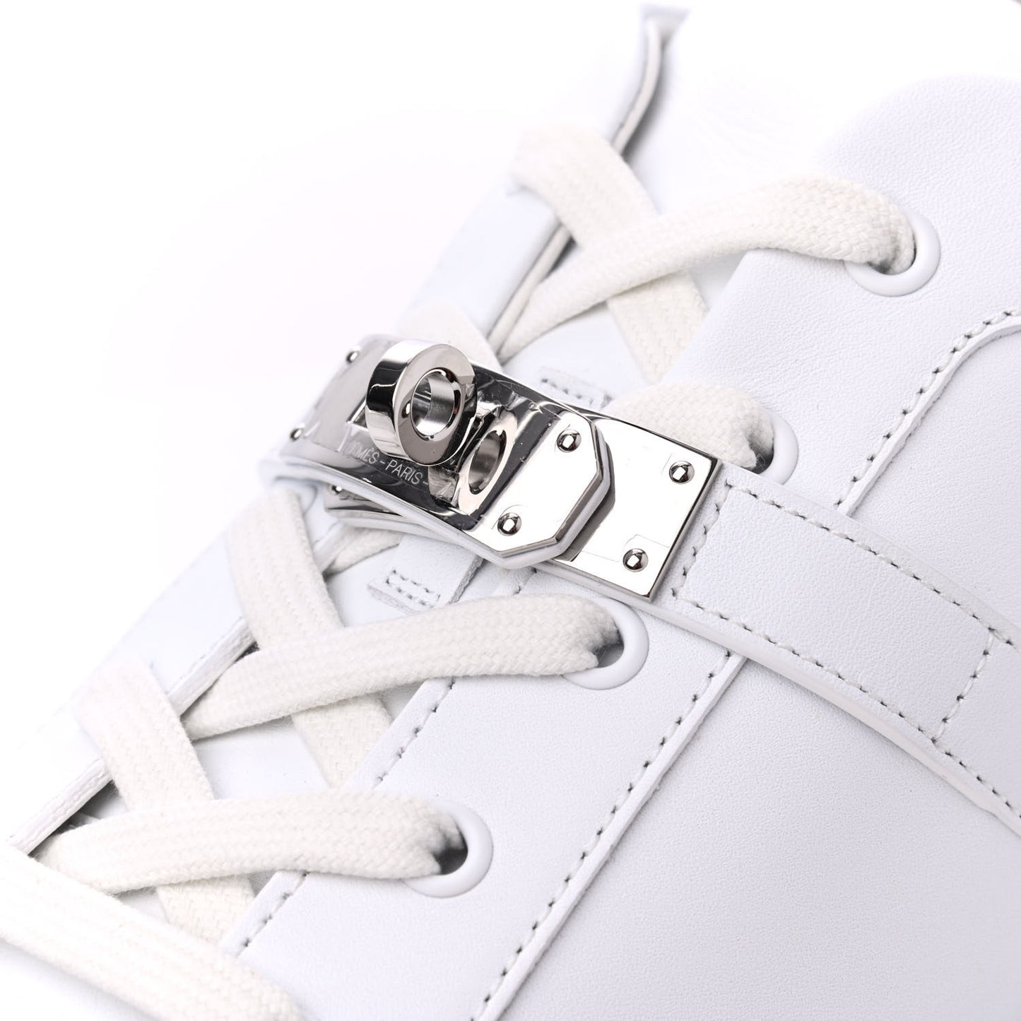 Calfskin Mens Day Sneakers 44 White