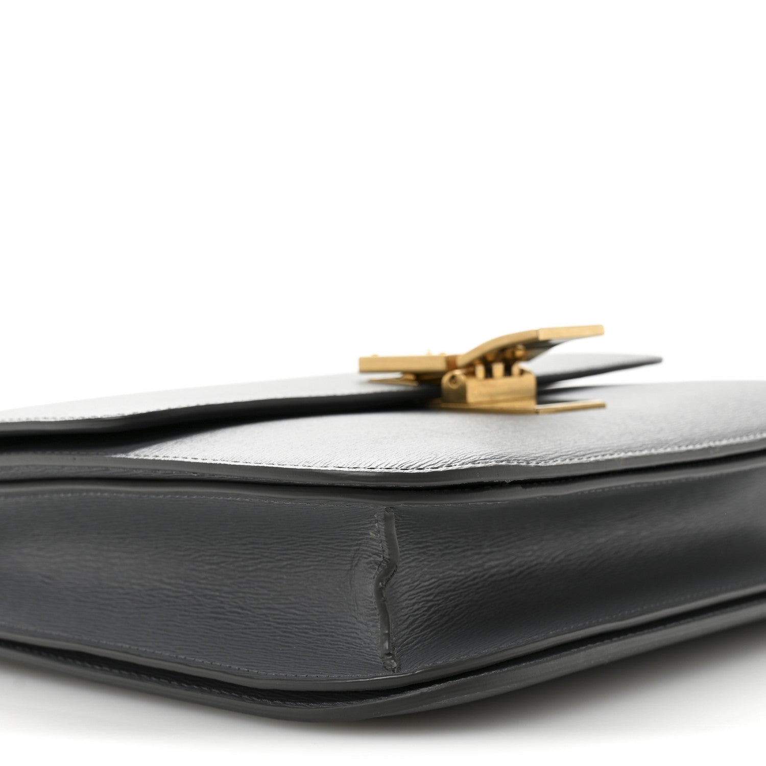 Celine Liege Calfskin Medium Classic Box Flap Bag Grey 9 of 12