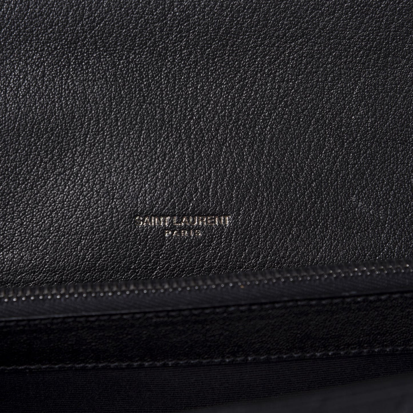 Sheepskin Matelasse Chevron Monogram Large College Satchel Black