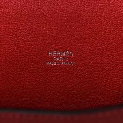 Hermes Taurillon Clemence Bi-Color Jypsiere 31 Rouge Casaque Rouge H 6 of 11