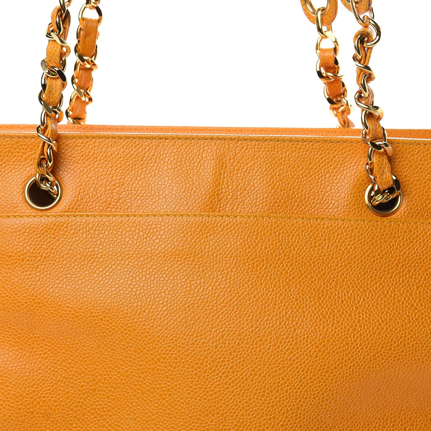Caviar CC Shoulder Bag Yellow