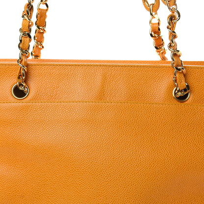 Chanel Caviar CC Shoulder Bag Yellow 8 of 18