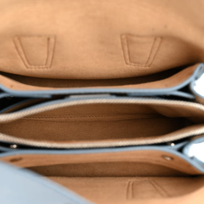 MCM Grained Calfskin Mini Milla Tote Sky Blue 5 of 14