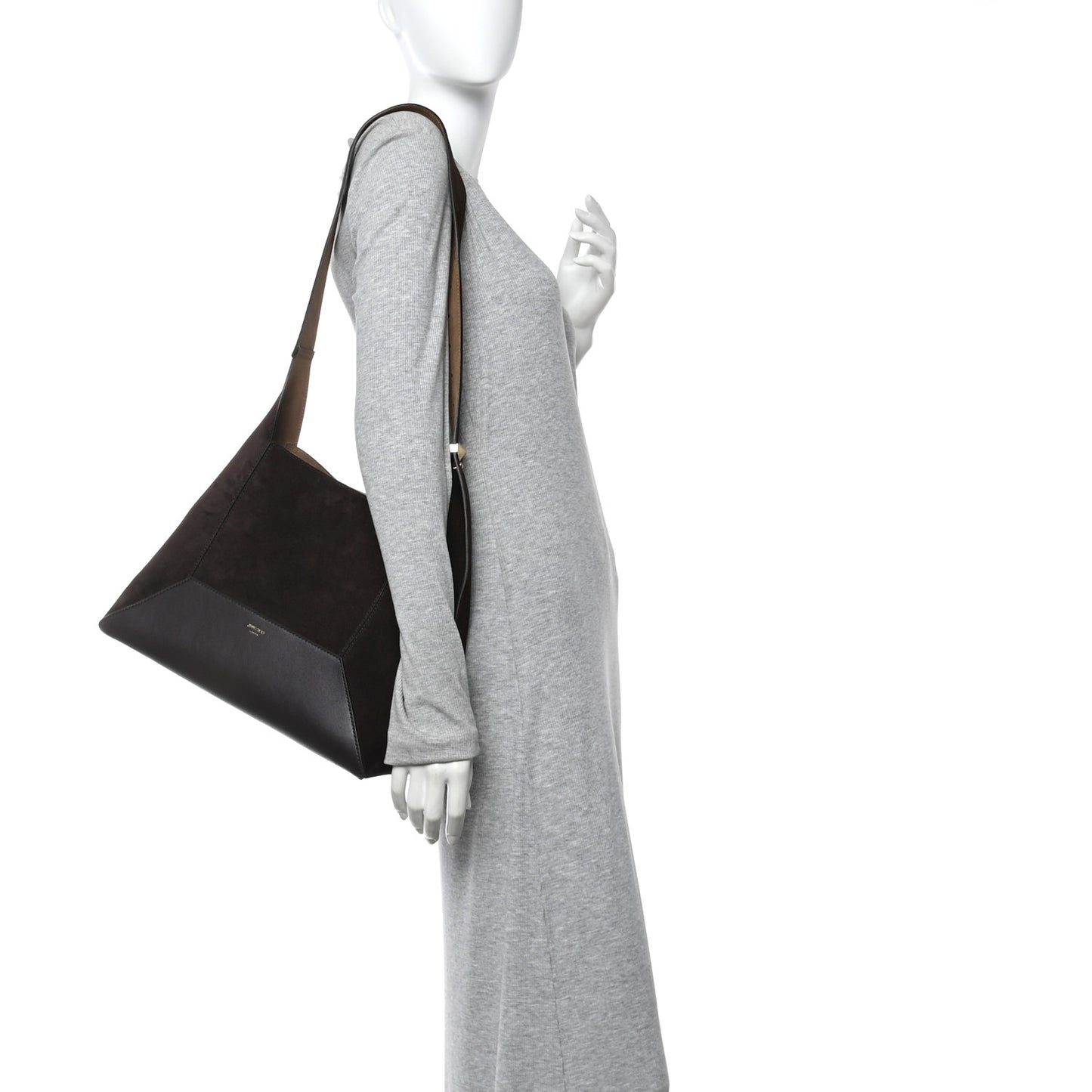 Suede Calfskin Medium Diamond Hobo Coffee
