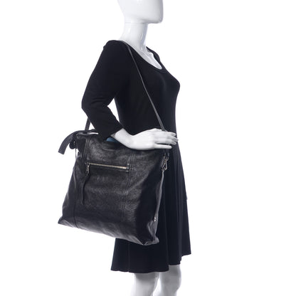 Prada Glace Calf Etiquette Hobo Black 2 of 10