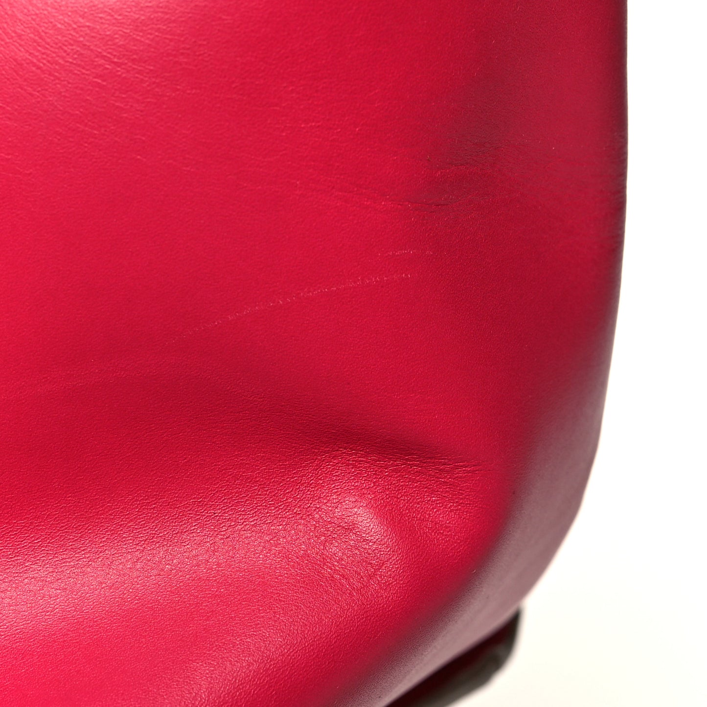 Smooth Calfskin Medium Bicolor Trapeze Taupe Fuchsia