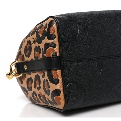 Louis Vuitton Empreinte Monogram Giant Wild At Heart Speedy Bandouliere 25 Black 7 of 8