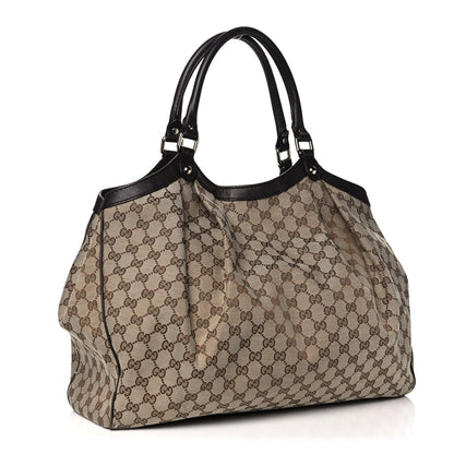 Gucci Monogram Large Sukey Tote Dark Brown 3 of 18