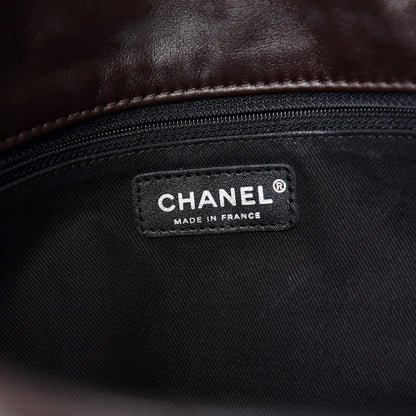 Chanel Calfskin Large Expandable Flap Bag Brown 8 of 11