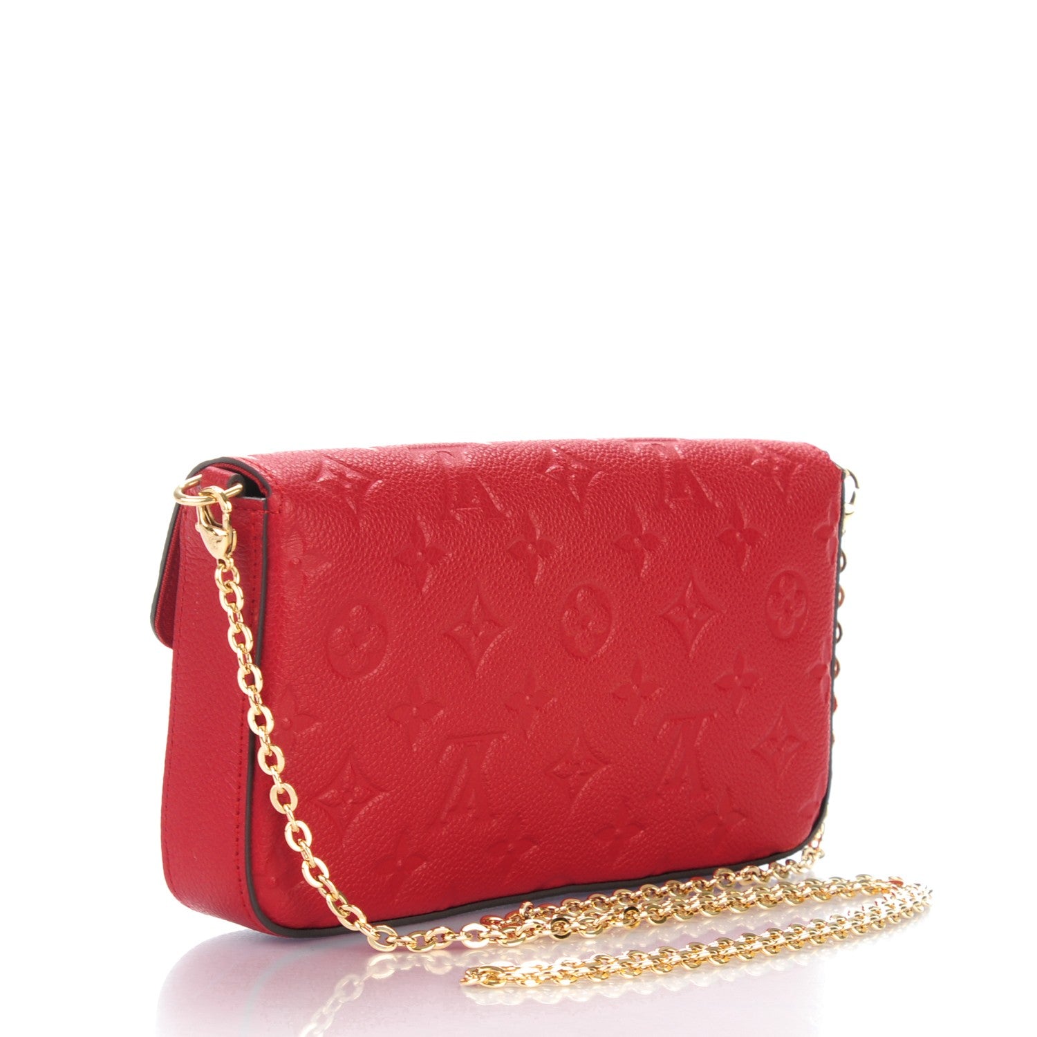 Louis Vuitton Empreinte Pochette Felicie Chain Wallet Cherry 3 of 7