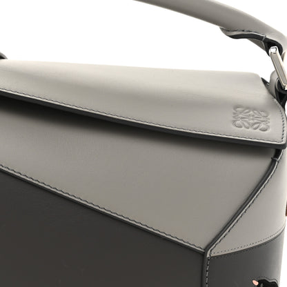 Loewe X SUNA FUJITA Calfskin Small Puzzle Edge Bag Grey 8 of 11