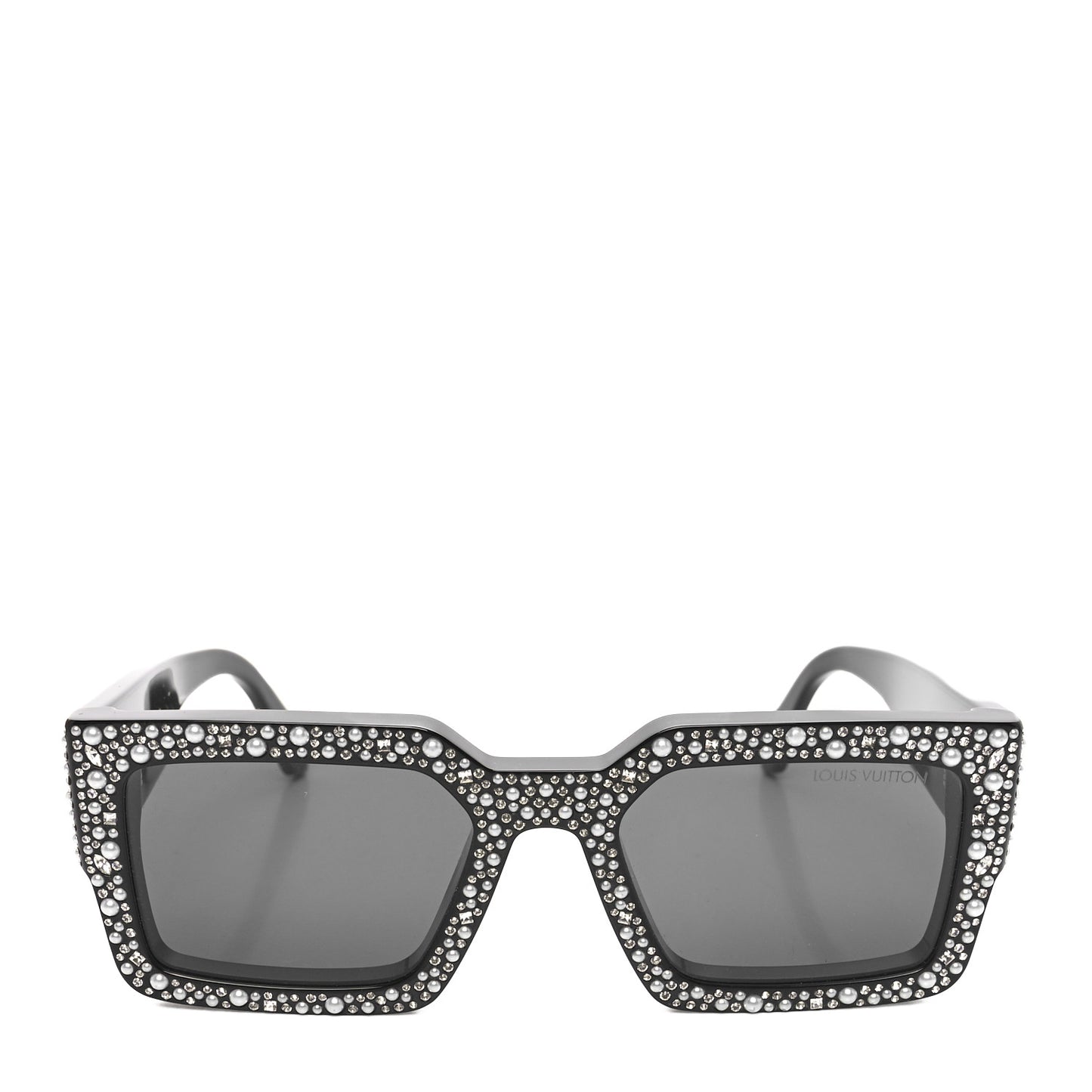 Acetate LV Clash Pearls & Strass Sunglasses Z2396W Black