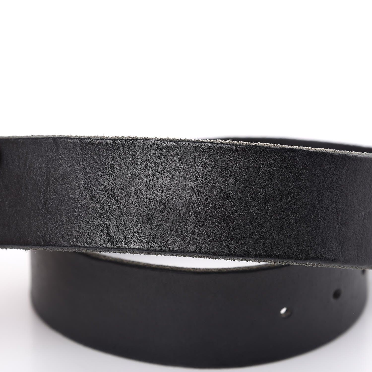 Gucci Faded Calfskin Double G 40mm Belt 80 32 Black 7 of 9