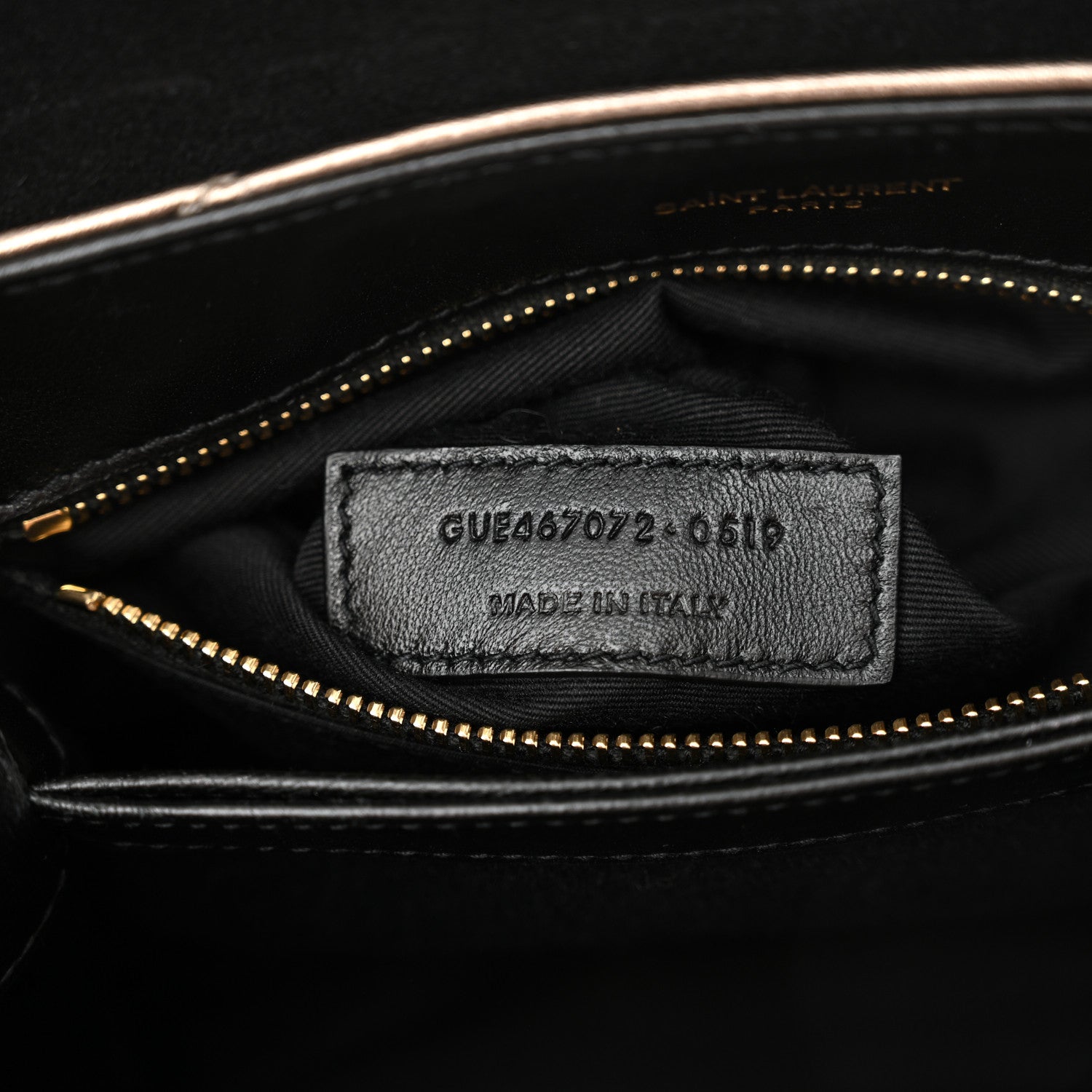 Saint Laurent Metallic Calfskin Y Quilted Monogram Toy Loulou Crossbody Bag Piombo 7 of 12