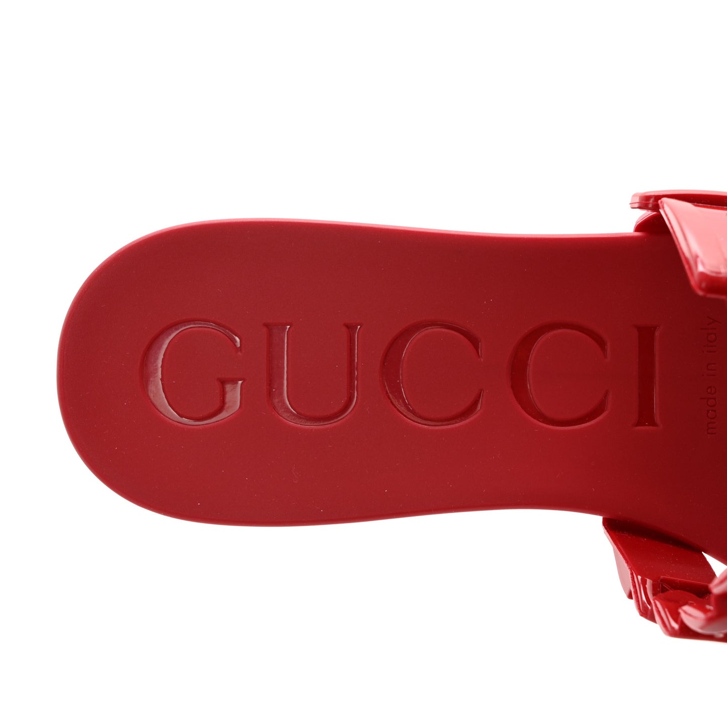 Rubber Womens Slide Sandals 36 Hibiscus Red