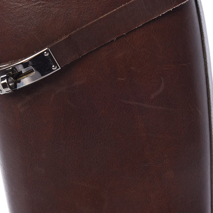 Hermes Box Kelly Jumping Boots 37 Chocolate 14 of 24