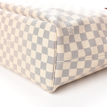Louis Vuitton Damier Azur Neo Neverfull MM Rose Ballerine 9 of 10