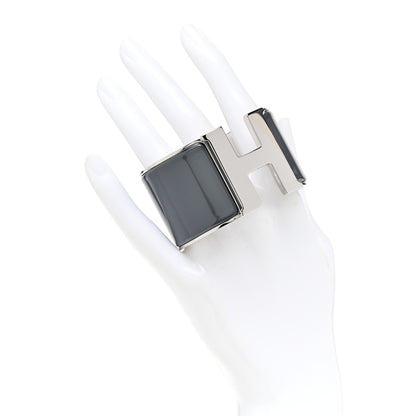 Hermes Enamel Extra Wide Clic Clac H Bracelet PM Gris Macadam 2 of 5