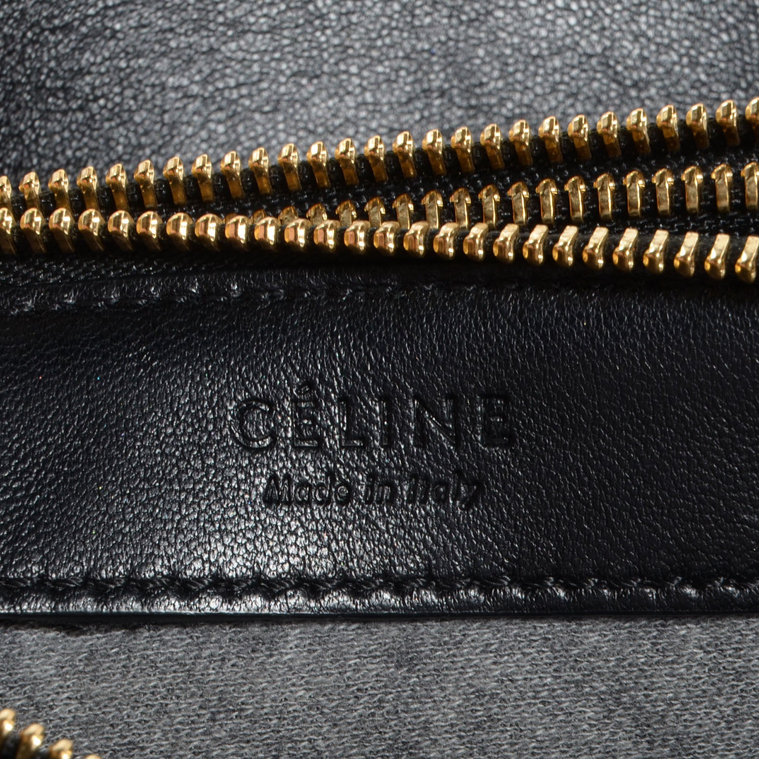 Celine Lambskin Large Trio Crossbody Bag Black 6 of 8