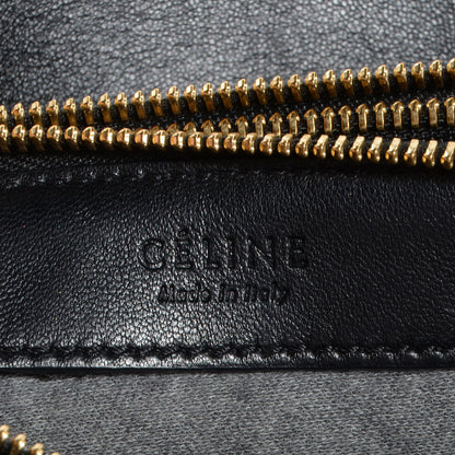 Celine Lambskin Large Trio Crossbody Bag Black 6 of 8