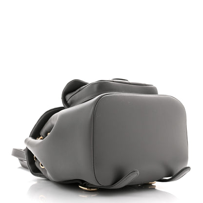Chanel Lambskin Quilted Small Duma Drawstring Backpack Grey 4 of 11