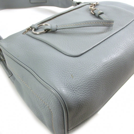 Prada Vitello Daino Bag Blue 5 of 11