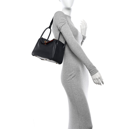 Hermes Swift Verso Lindy 26 Bleu Indigo Orange Poppy 2 of 10
