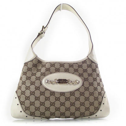 Gucci Monogram Punch Hobo Ivory 1 of 11