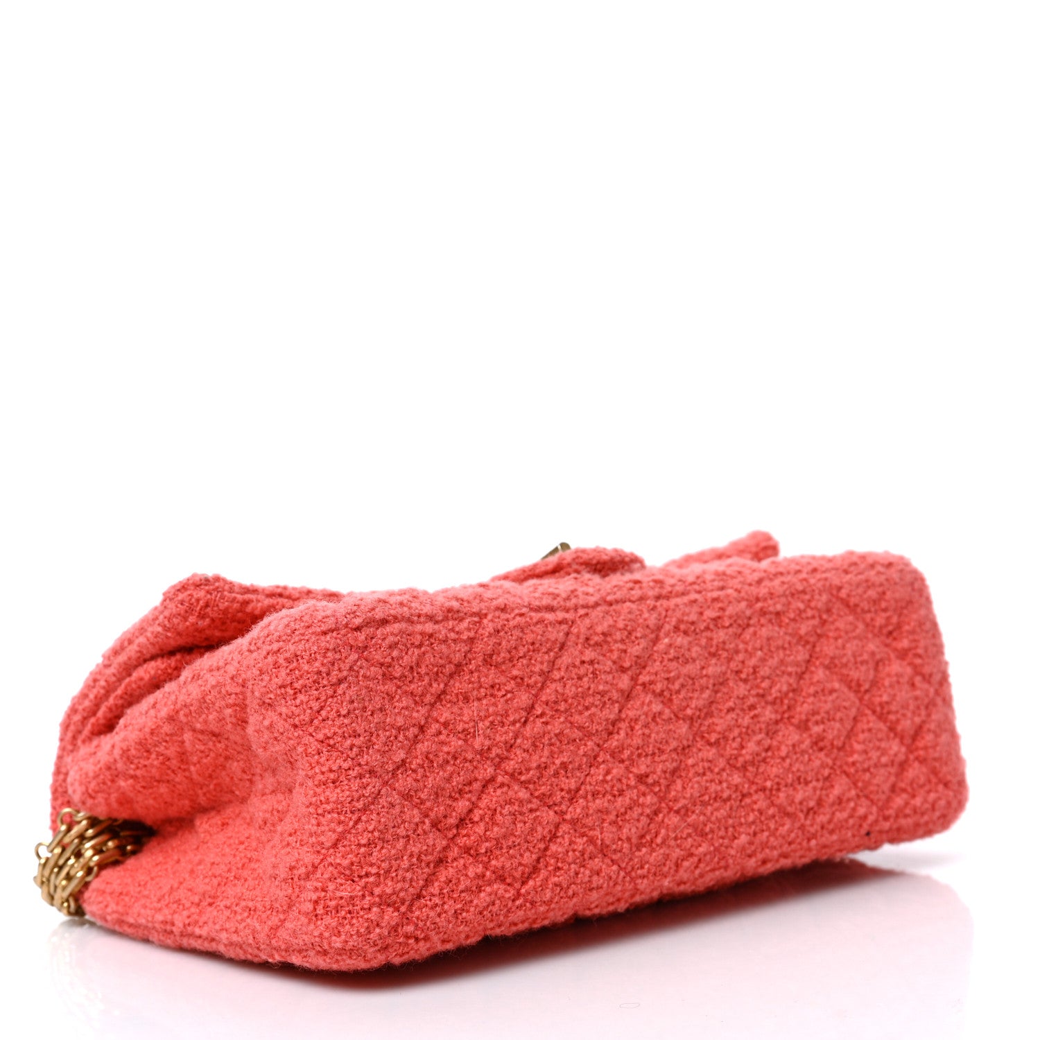 Chanel Wool Tweed Quilted 2.55 Reissue 225 Flap Coral 3 of 7