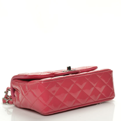 Chanel Patent Quilted Mini Rectangular Flap Fuchsia 4 of 7