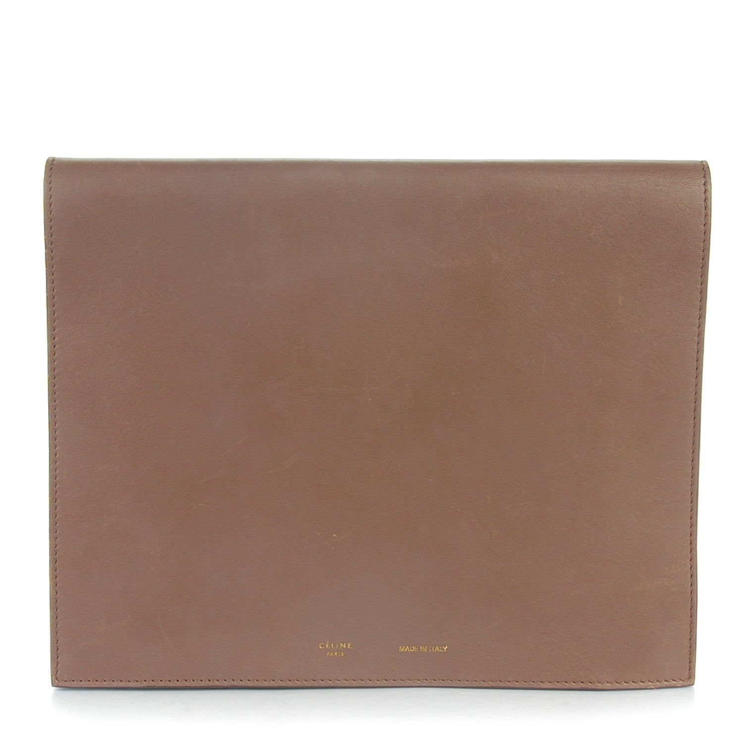 Celine Smooth Lambskin iPad Folio Clutch Taupe 1 of 7
