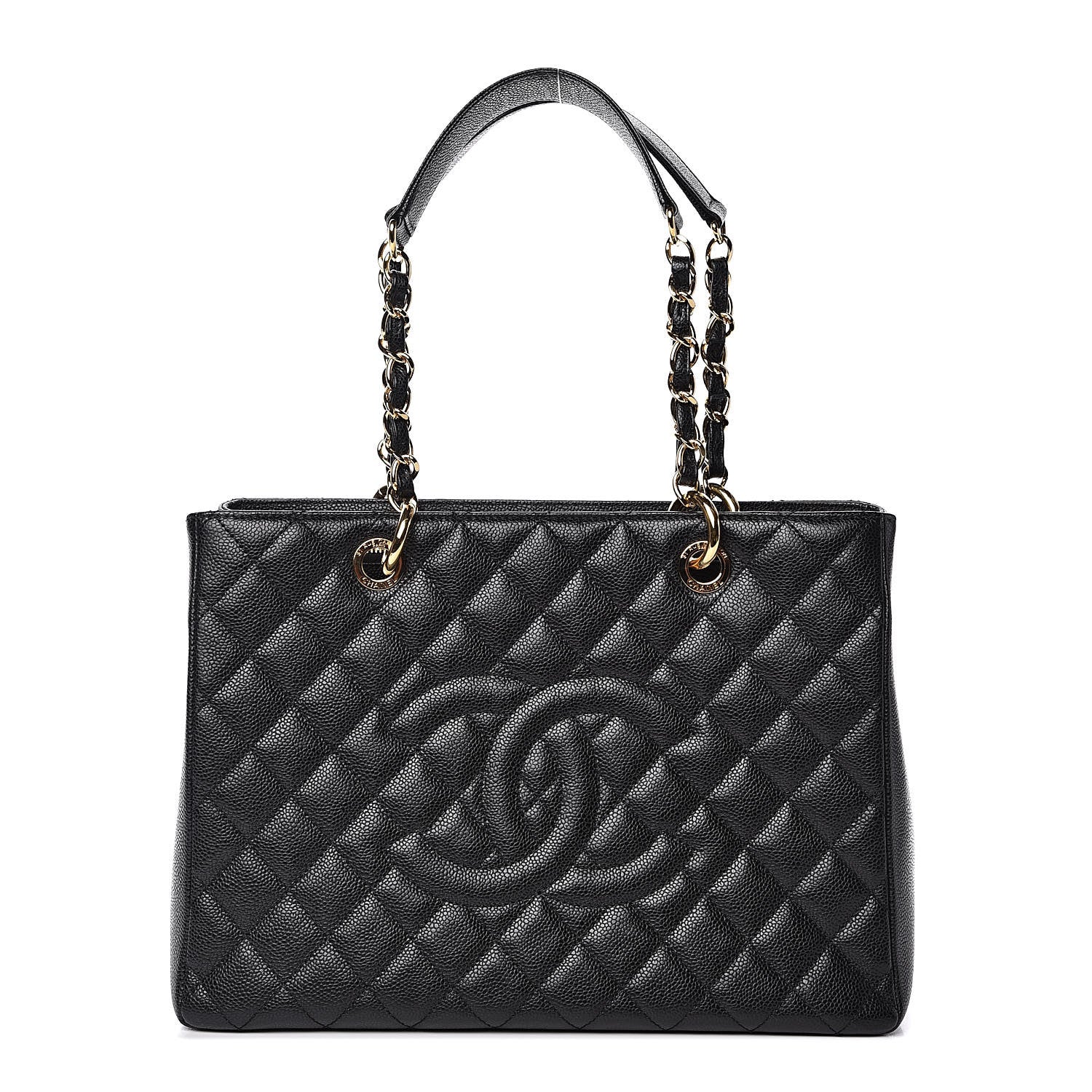 Chanel Caviar Quilted Grand Shopping Tote GST Black 1 of 9