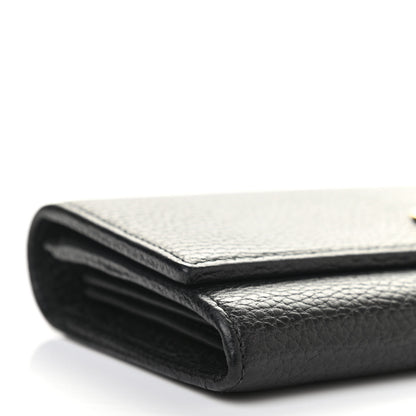 Gucci Calfskin Petite GG Marmont Wallet Chain Bag Black 5 of 9