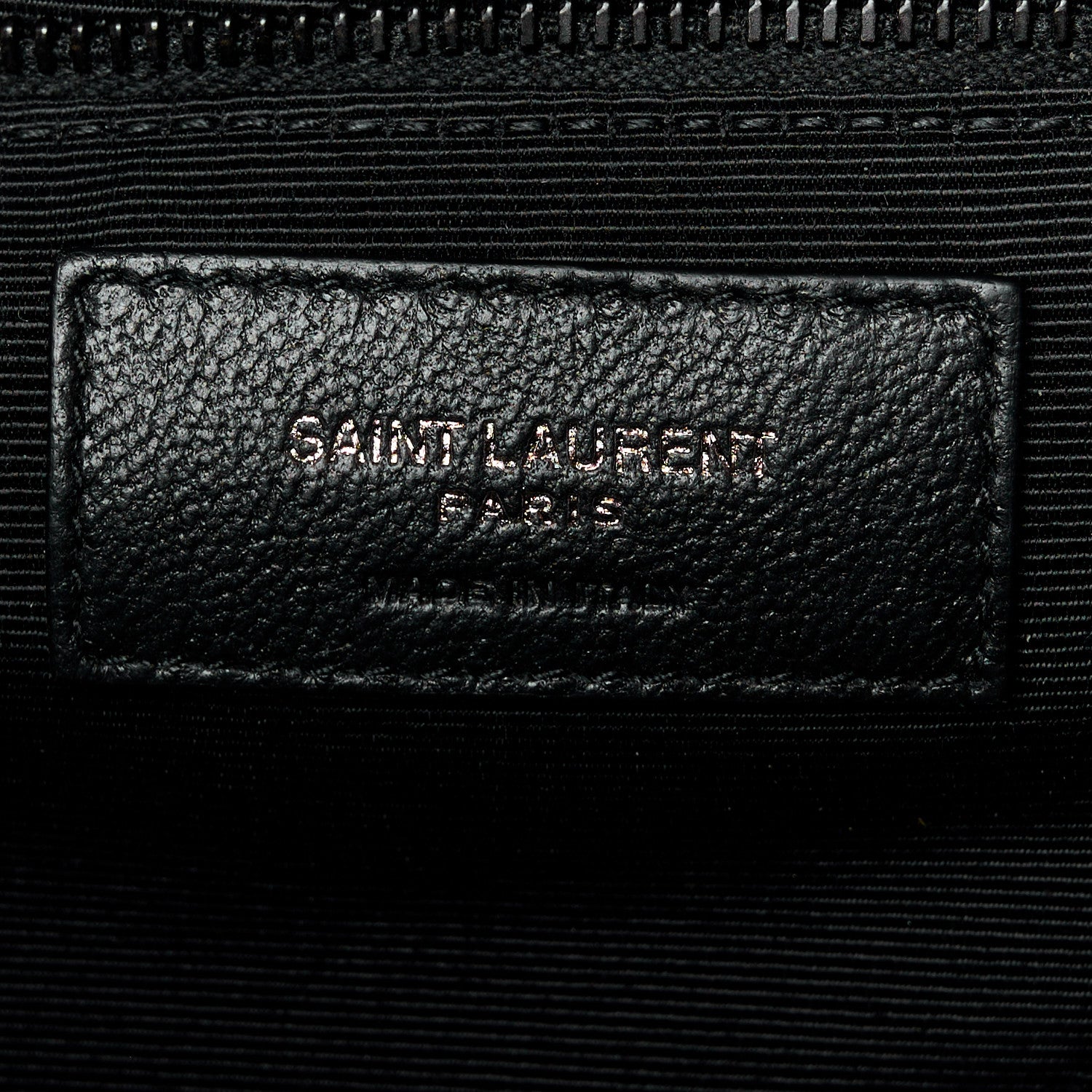 Saint Laurent Grain De Poudre Textured Mixed Matelasse Large Triquilt Monogram Monochrome Satchel Black 7 of 11