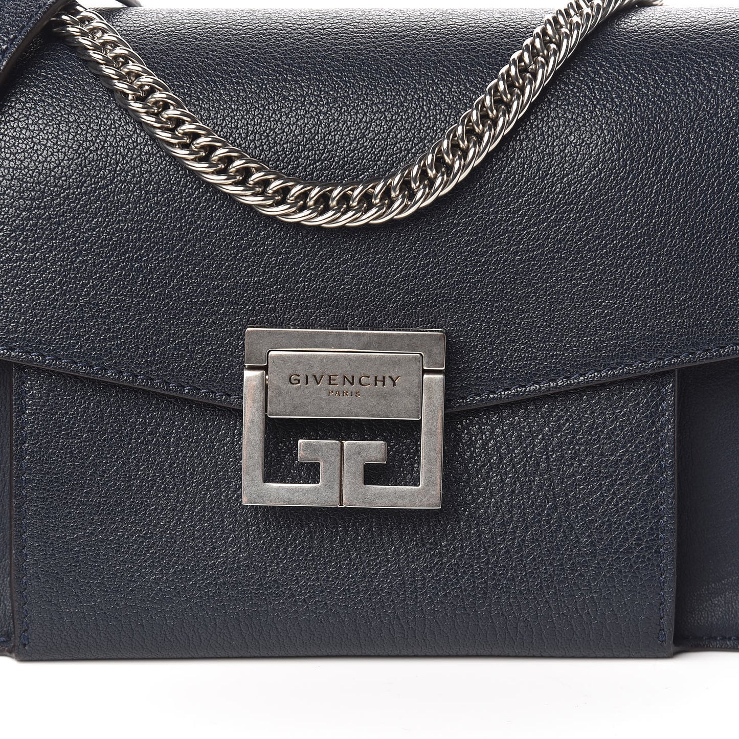 Goatskin Small GV3 Shoulder Bag Dark Blue