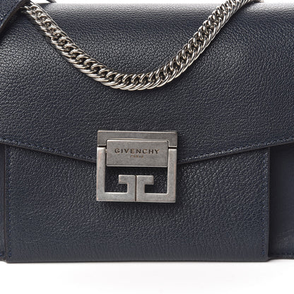 Givenchy Goatskin Small GV3 Shoulder Bag Dark Blue 9 of 9