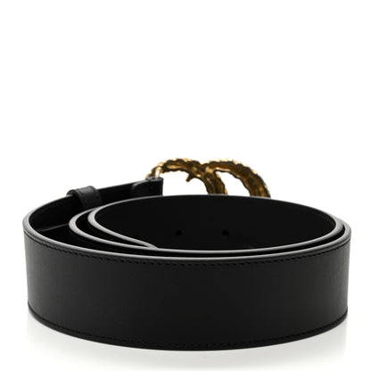 Gucci Moon Calfskin Scales Double G 40mm Belt 90 36 Black 2 of 6