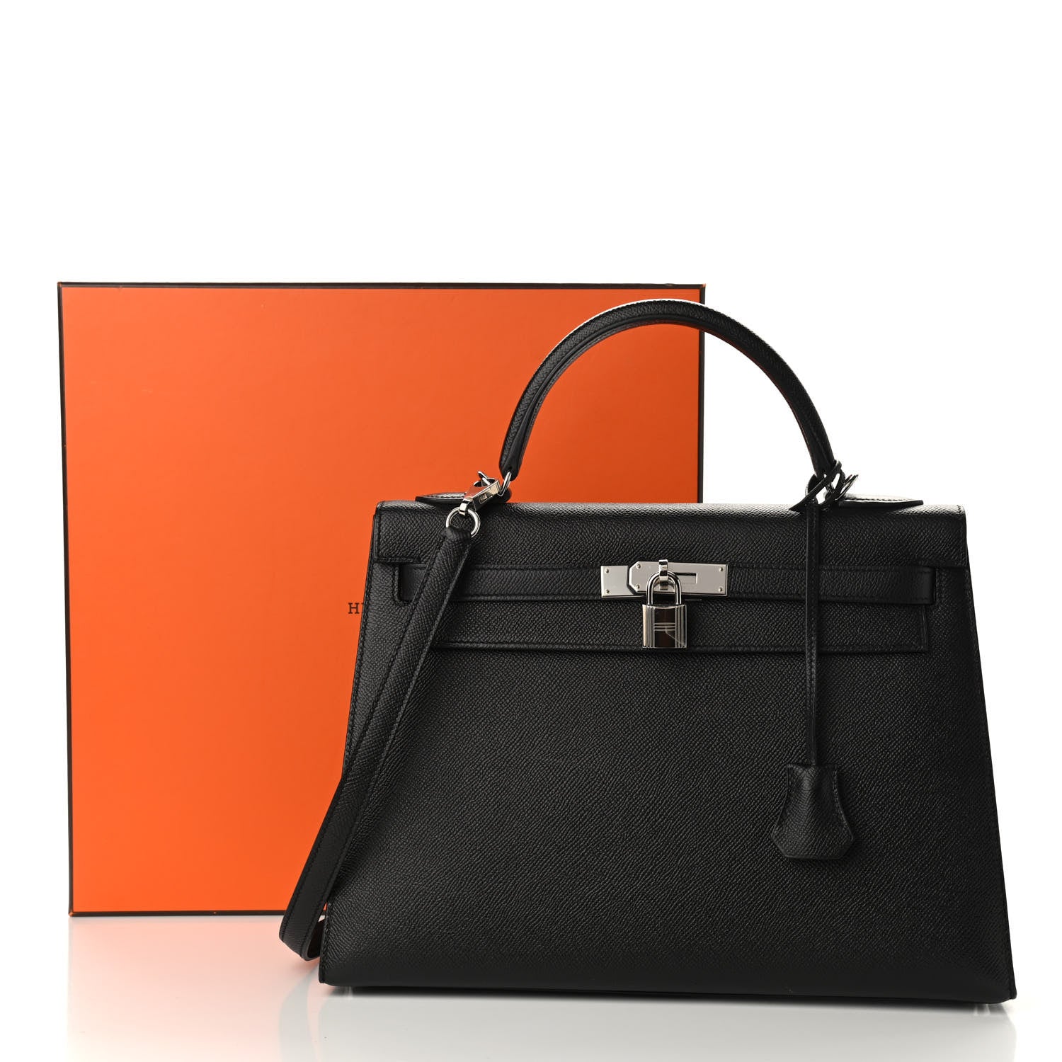 Hermes Epsom Kelly Sellier 32 Black 14 of 14