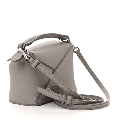 Loewe Soft Grained Calfskin Mini Puzzle Edge Bag Pearl Grey 3 of 10