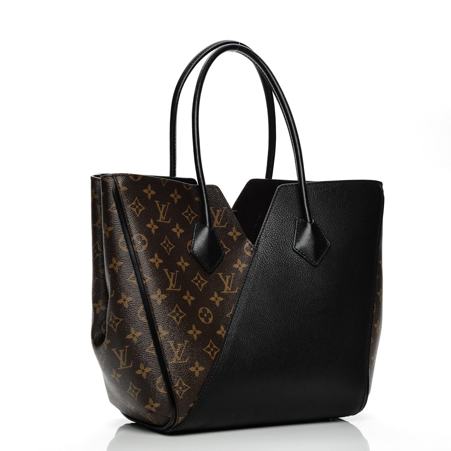 Louis Vuitton Calfskin Monogram Kimono Tote Black 3 of 7