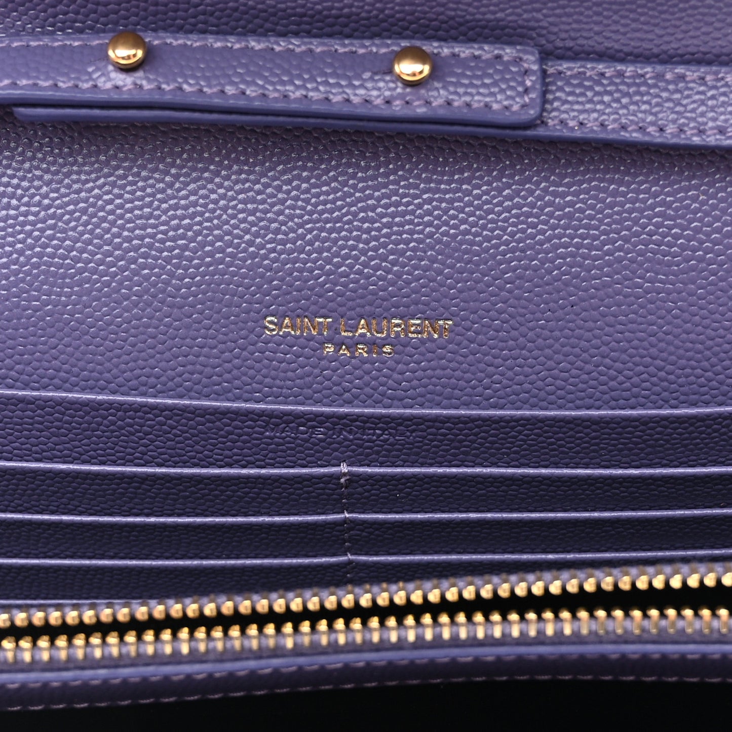 Grain De Poudre Mixed Matelasse Triquilt Monogram Chain Wallet Dark Wisteria