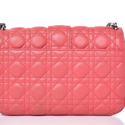 Christian Dior Lambskin Cannage Medium Miss Dior Flap Coral 13 of 13