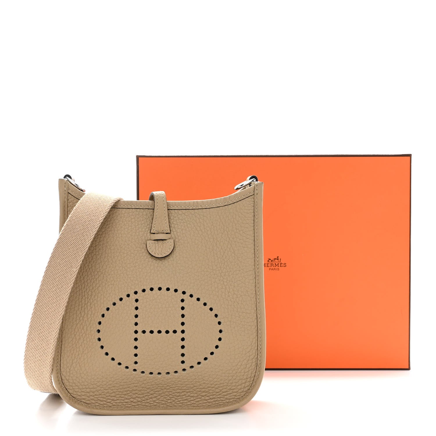 Hermes Taurillon Clemence Amazone Evelyne TPM Beige Marfa 12 of 12