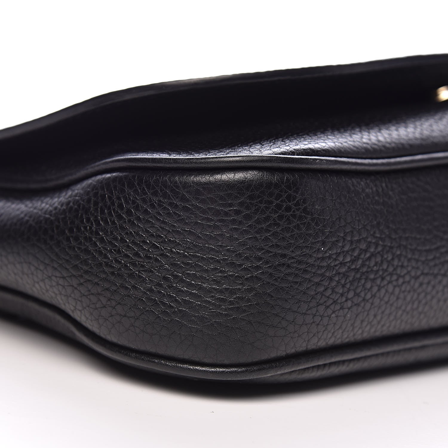 Gucci Pebbled Calfskin Medium Soho Flap Crossbody Black 10 of 11